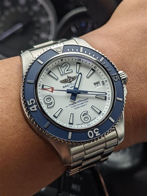 breitling superocean gmt white|Breitling Superocean 42 price.